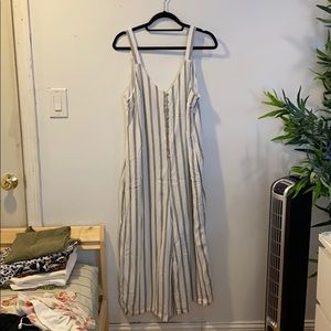 Striped Jump suit